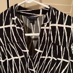 Banana republic size small black and ivory dress